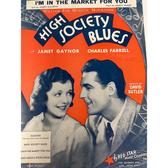 Im In The Market For You Sheet Music High Society Blues McCarthy Hanley Gaynor - Picture 2 of 5